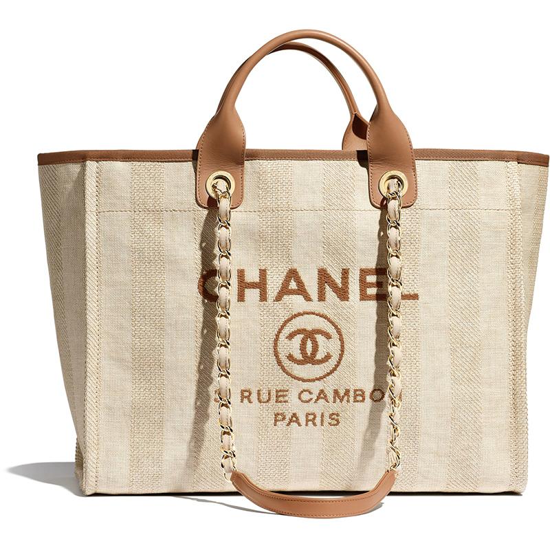 【CHANEL】即送 ドーヴィル L ショッピング バッグ
