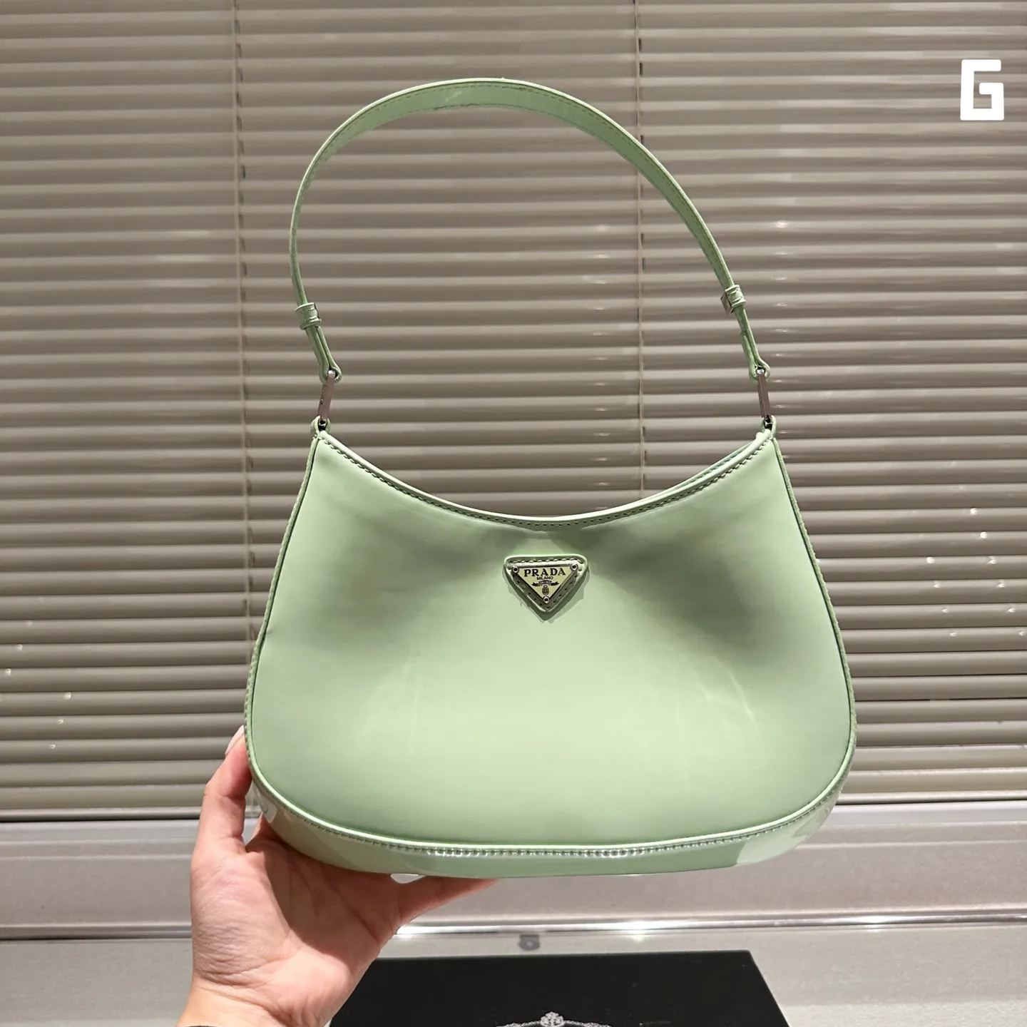 PR2611 PRADA CLEO BRUSHED LEATHER SHOULDER BAG