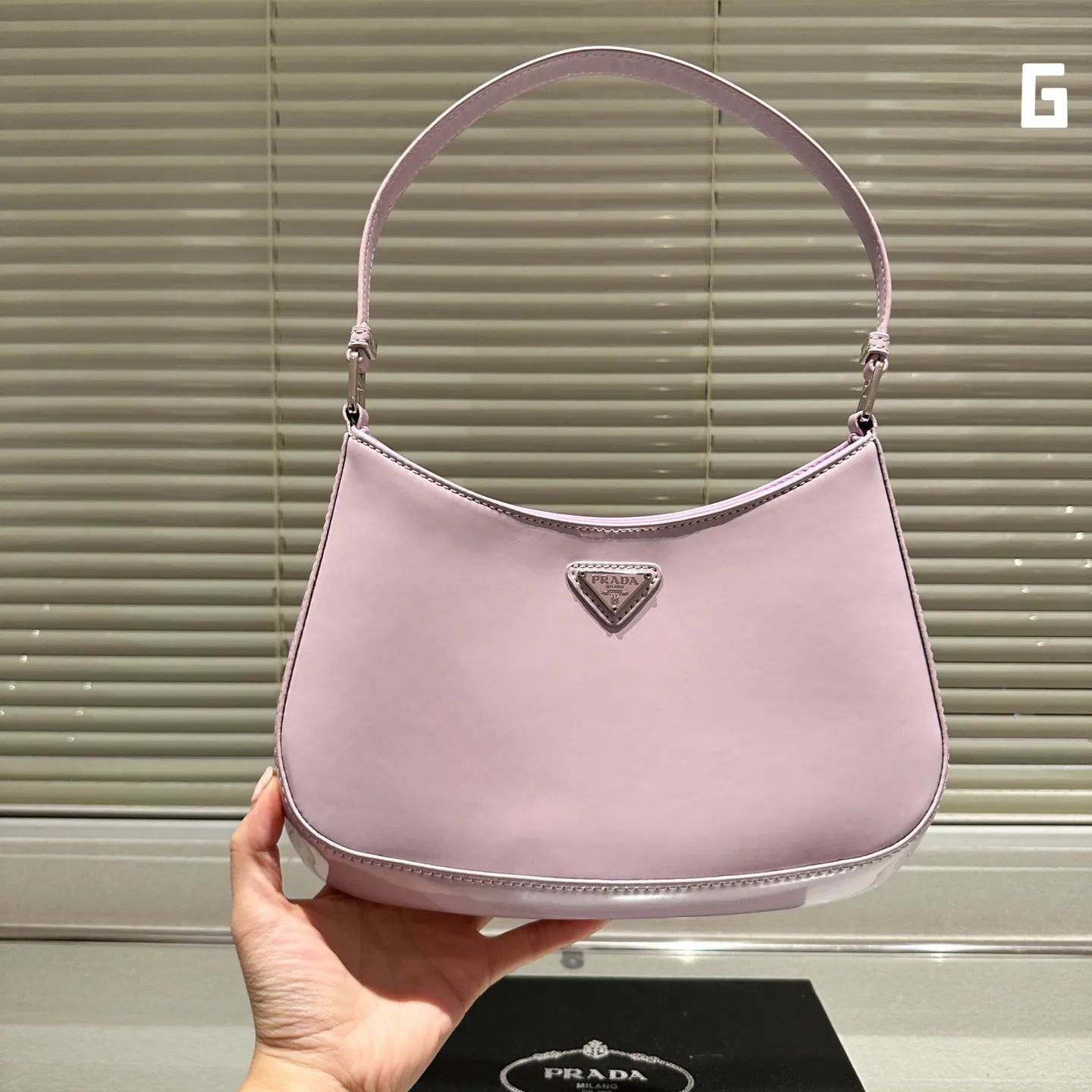 PR2611 PRADA CLEO BRUSHED LEATHER SHOULDER BAG