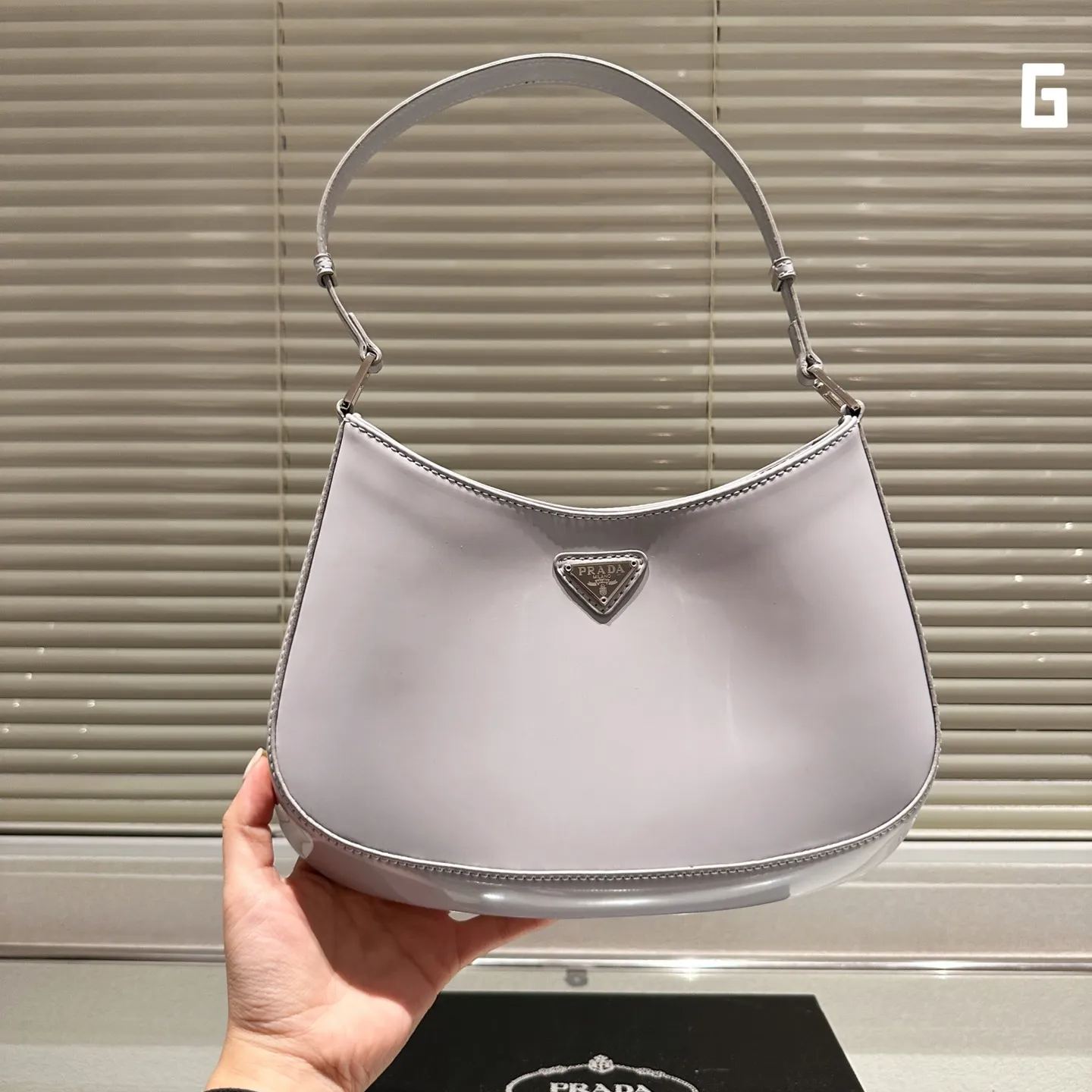 PR2611 PRADA CLEO BRUSHED LEATHER SHOULDER BAG