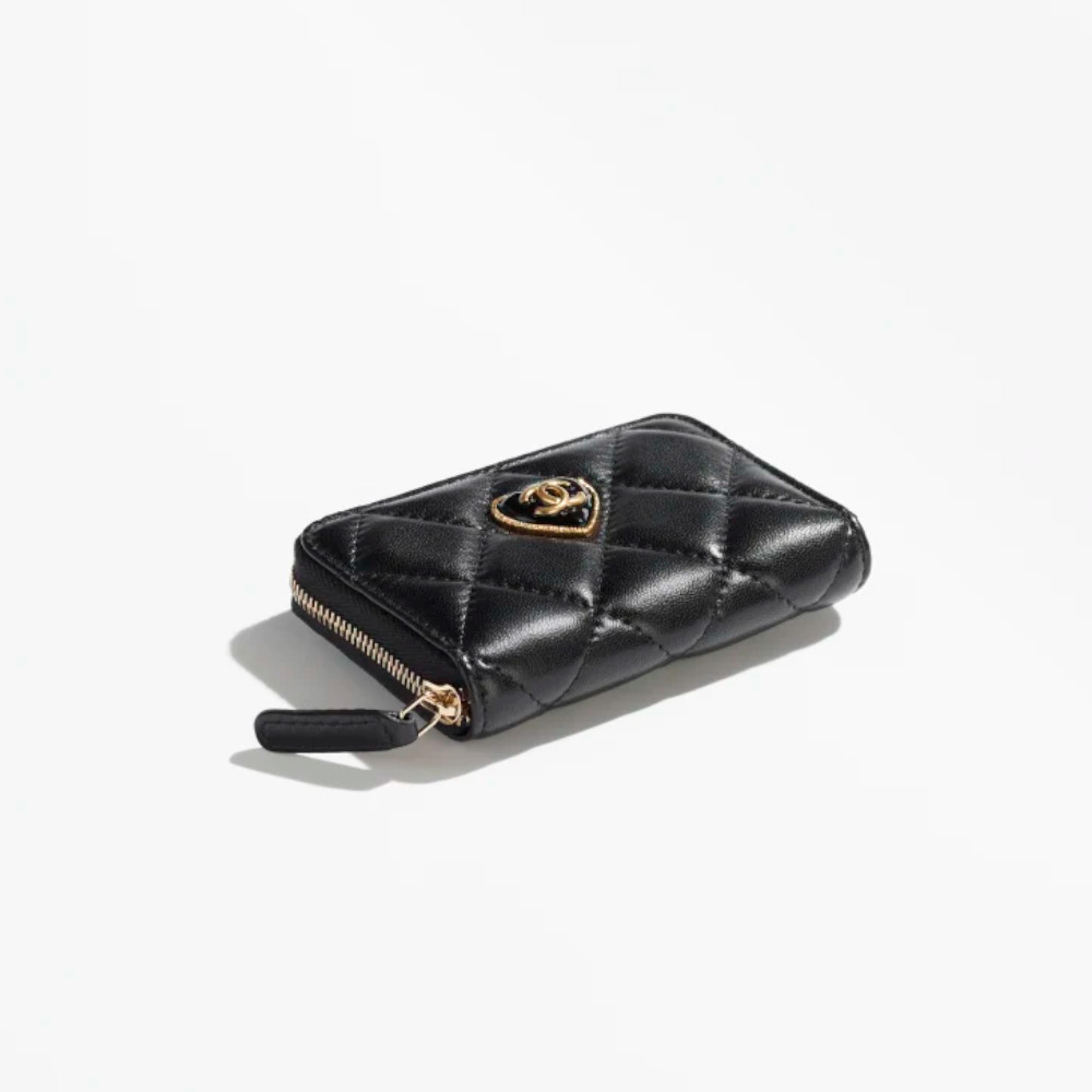 かわいいハートロゴ☆【CHANEL】ジップ コインパース