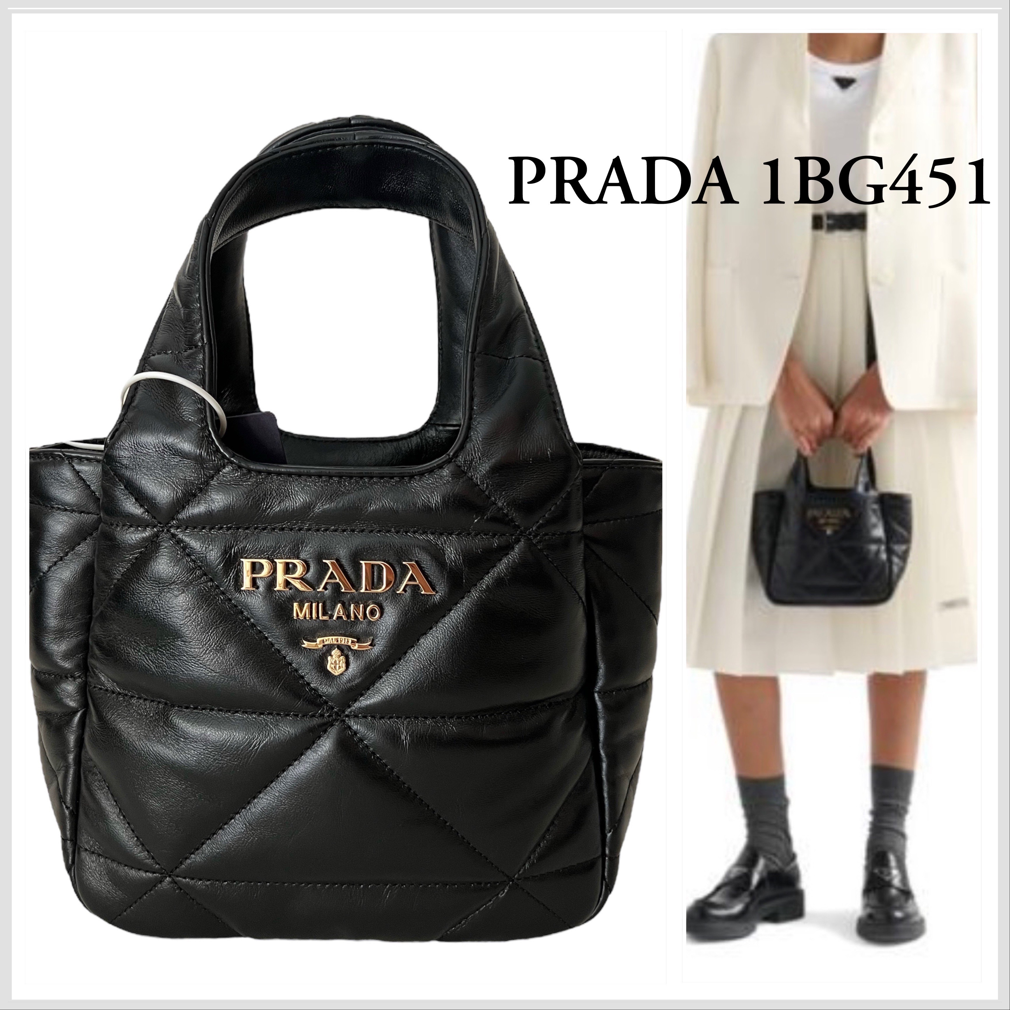 セール☆PRADA☆ ソフトナッパレザー ミニハンドバッグ1点入荷