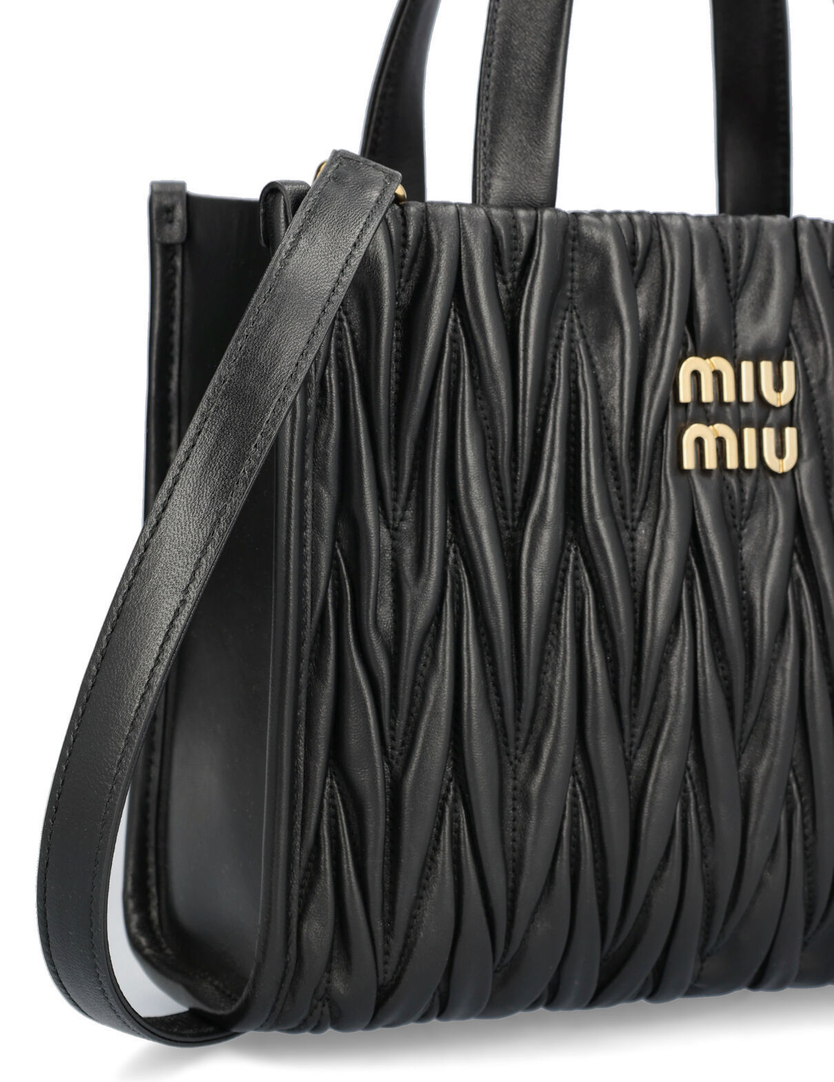 ＊新作＊ MiuMiu マテラッセレザー トートバッグ ブラック