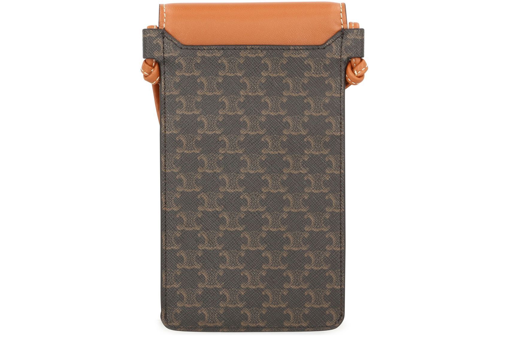 関税/送料込◆コーティングキャンバス フォンポーチ