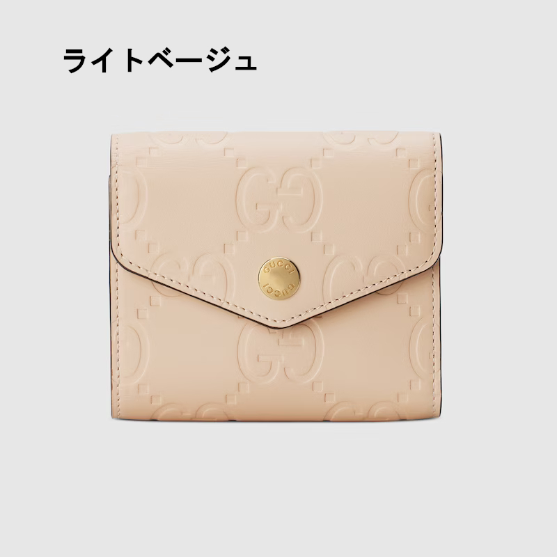 国内即発【GUCCI】GG ミディアム ウォレット 三つ折り 可愛い