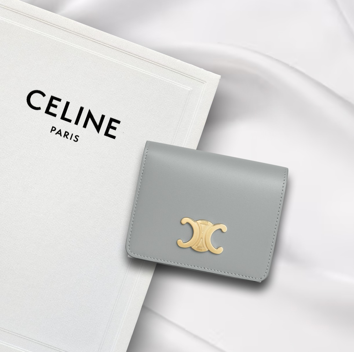 すぐ届く！【CELINE】ミニ財布　トリオンフ