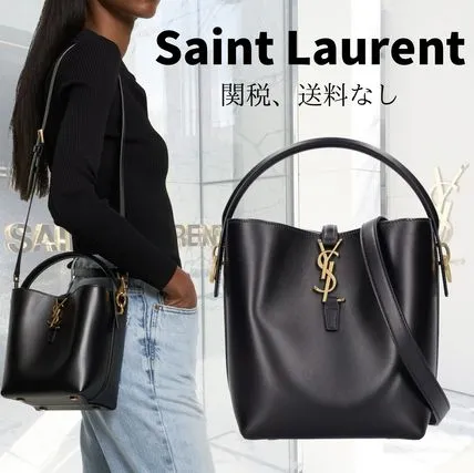 Saint Laurent Small Le 37 レザーバケットバッグ