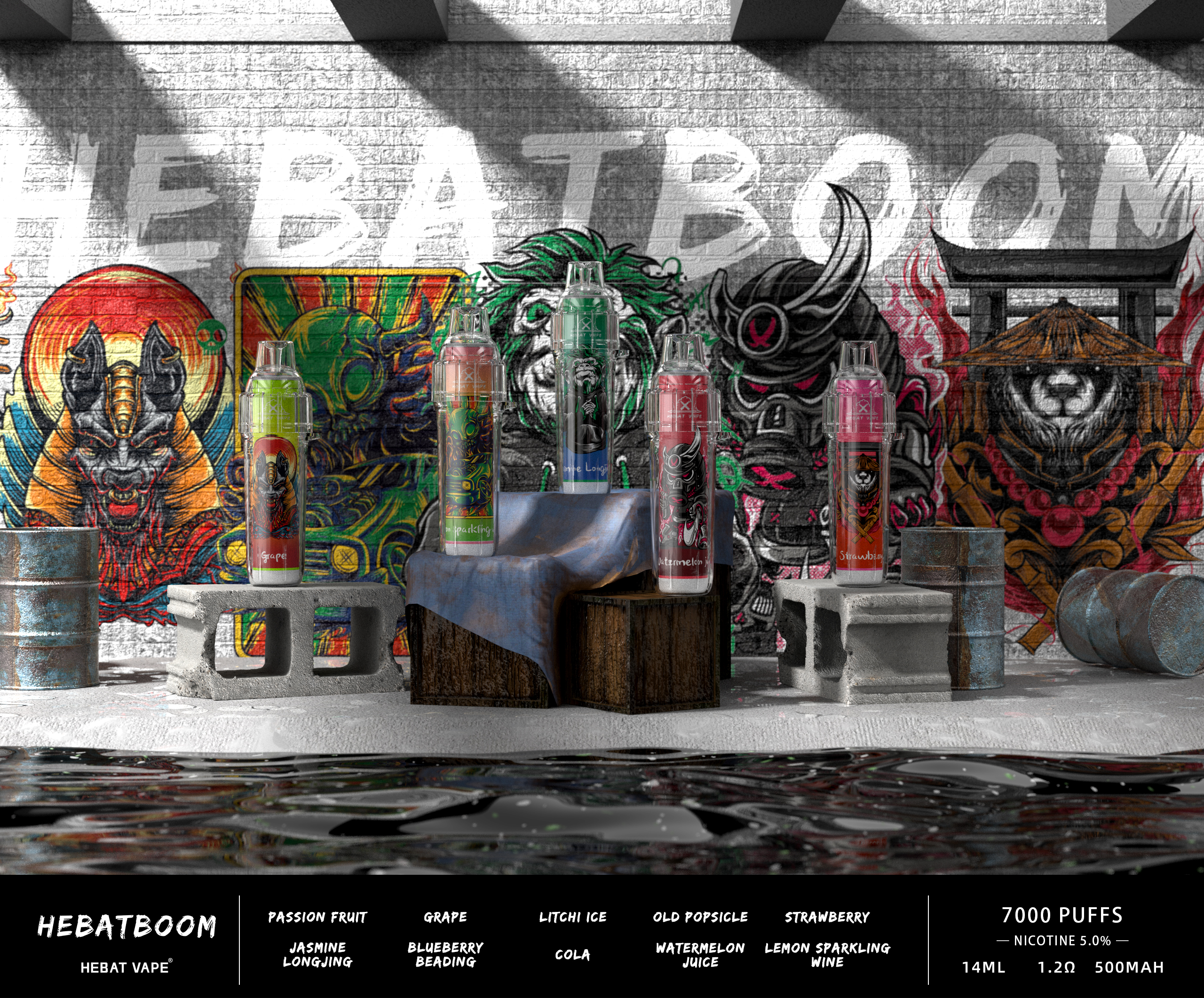 喜貝電子煙 | 一次性電子煙/抛棄式/7000口大容量發光棒