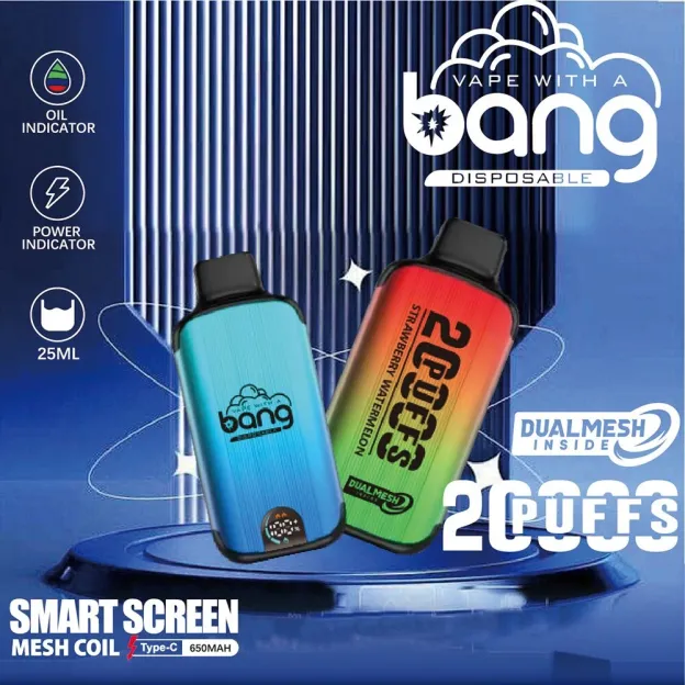 美國 Bang 20000 Puffs Dual Mesh 雙網拋棄式電子煙 