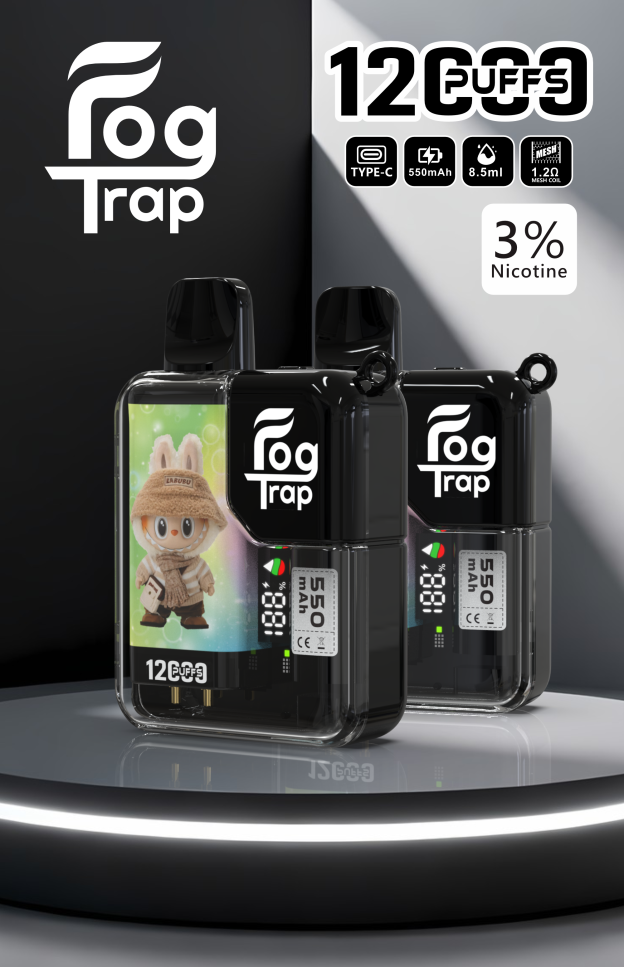 Fog trap 12000口抛棄式電子煙-拉布布/蠟筆小新系列電子煙 台灣現貨