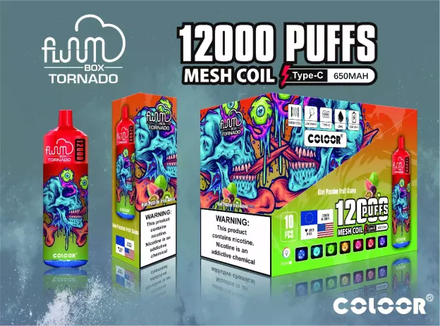 FLUUM BOX 12000 一次性電子煙｜20ml大容量｜多口味選擇｜可充電持久型