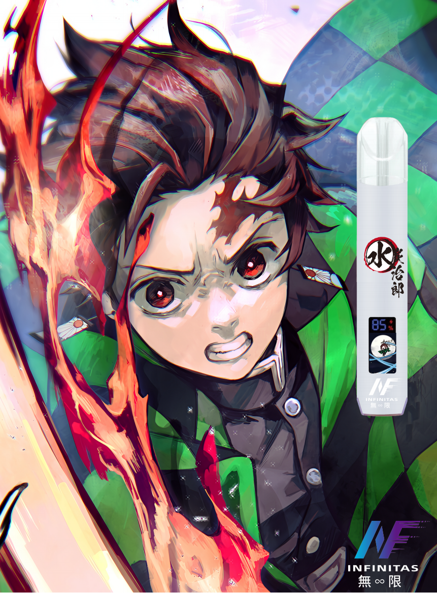 INF聯名款&鬼滅之刃一代主機 熒幕顯示 （通用一代煙彈）