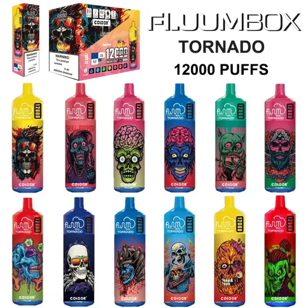 FLUUM BOX 12000 一次性電子煙｜20ml大容量｜多口味選擇｜可充電持久型