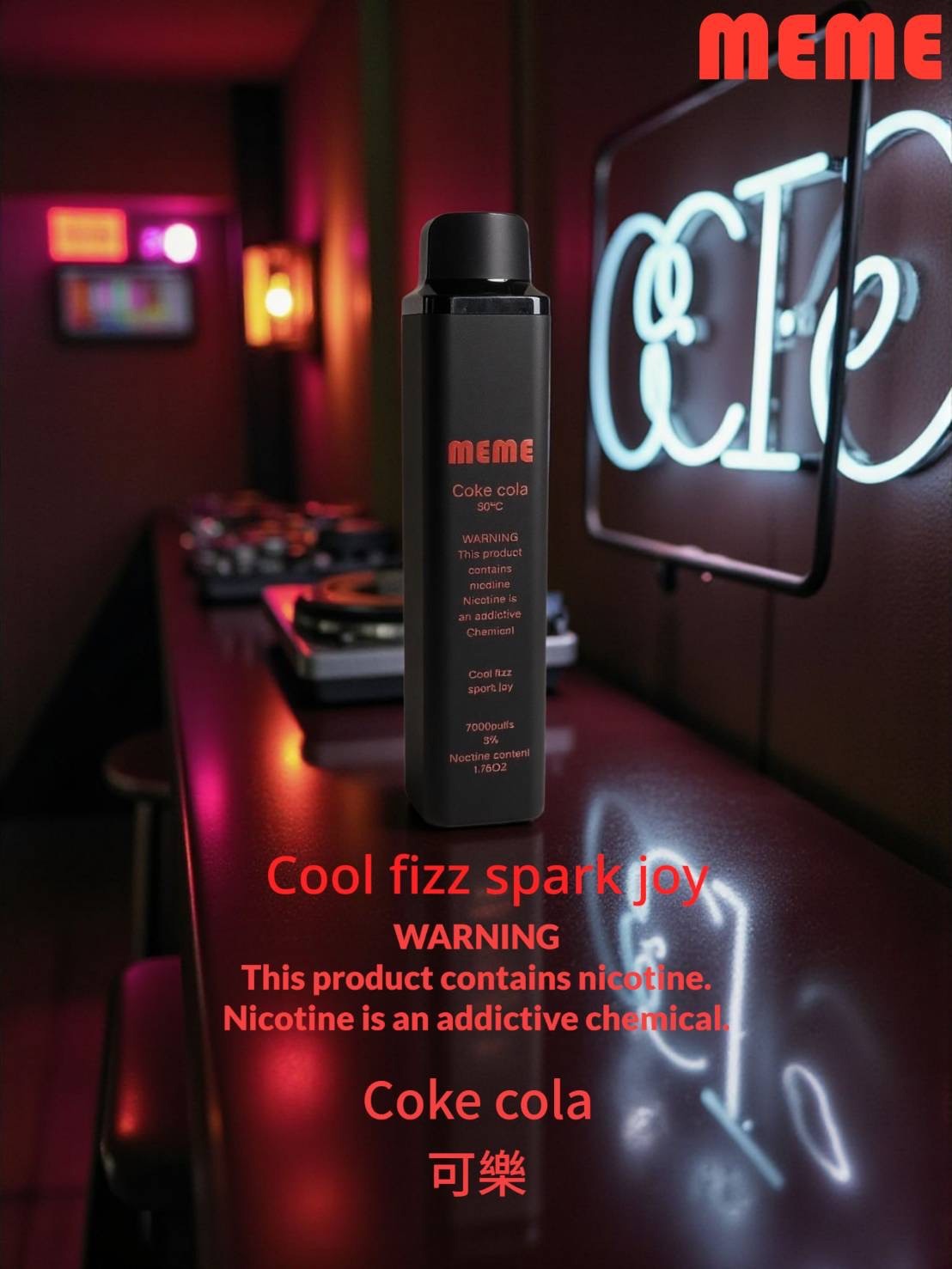 韓國MEME 7000抛棄式電子煙/一次性 無需充電