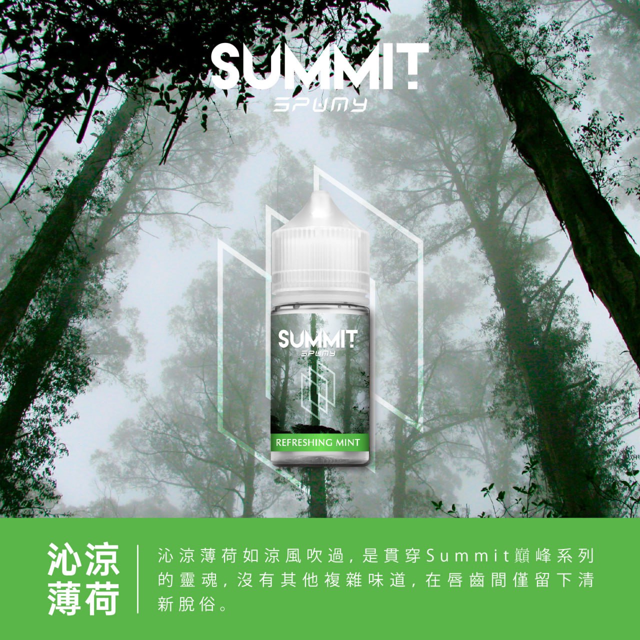 Spumy 薄荷系列煙油 SUMMIT 電子煙油 30ML 台灣現貨