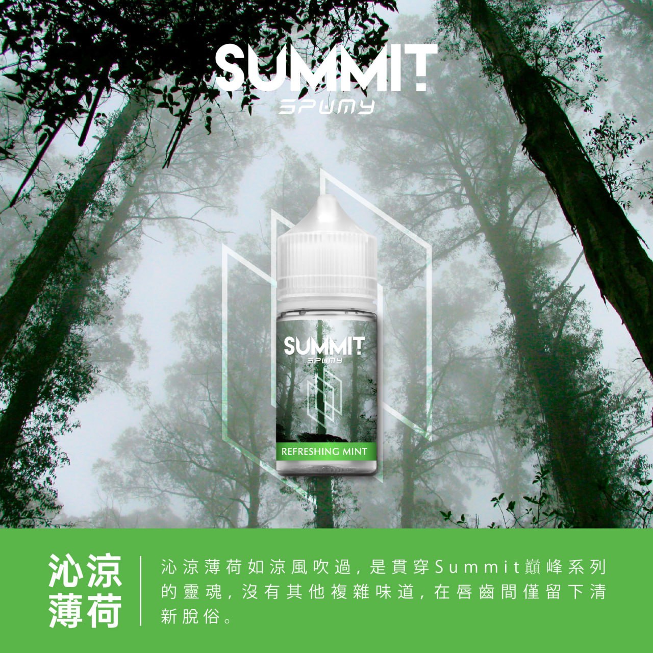 Spumy 薄荷系列煙油 SUMMIT 電子煙油 30ML 台灣現貨