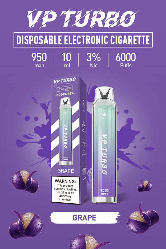 VP TURBO 6000口 發光棒 抛棄式/一次性電子煙 台灣現貨