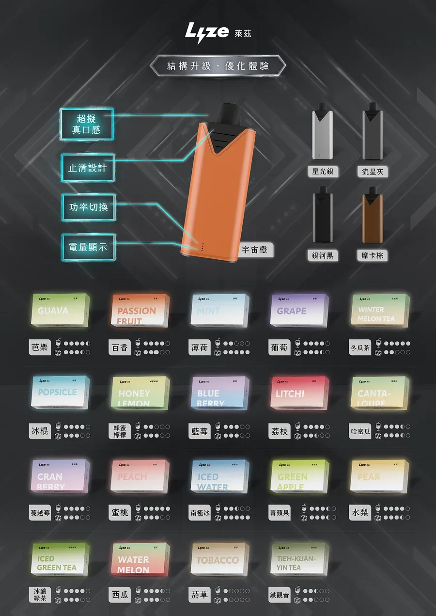 Lyze 萊茲 10000口抛棄式煙彈 | 東京魔盒通用