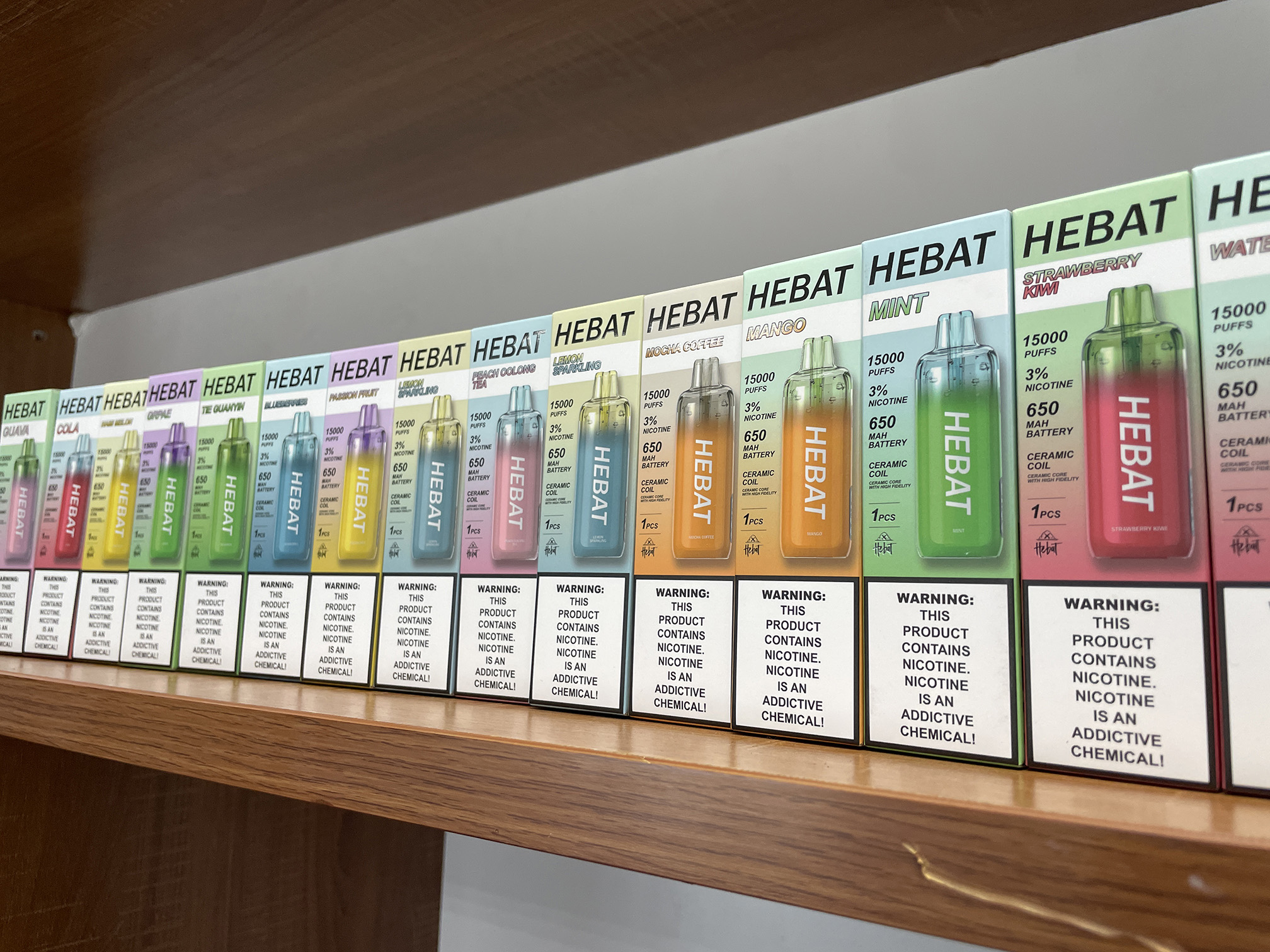 Hebat喜貝15K抛棄式 15000口一次性電子煙 | 16種口味*大口數