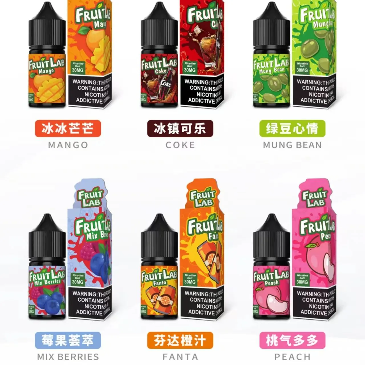 水果實驗室煙油 FruitLab 電子果汁 30ML/ 30MG 買5送1