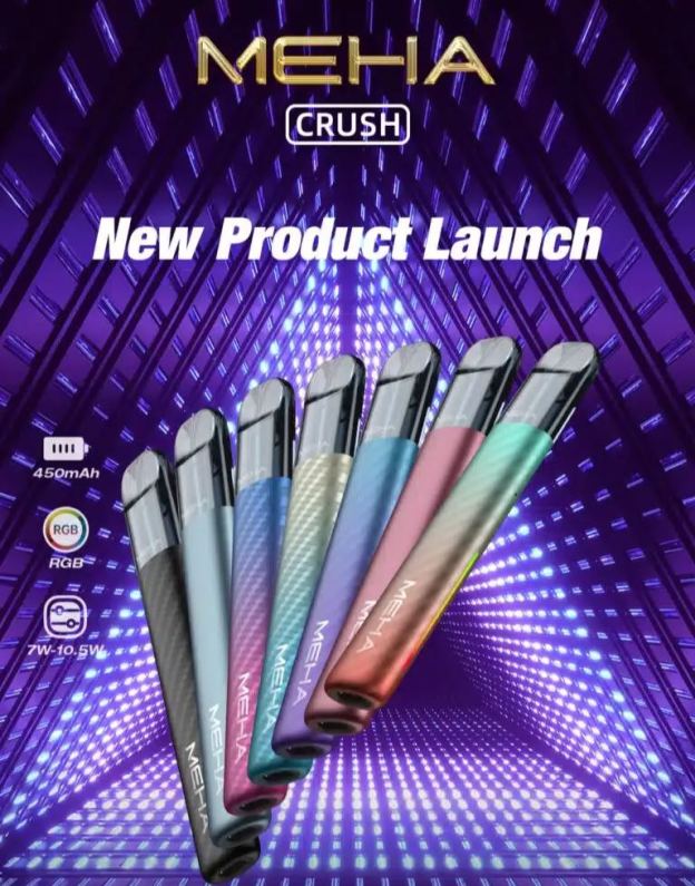 【魅嗨】Meha Crush系列電子煙五代主機｜3檔功率調節 6色可选
