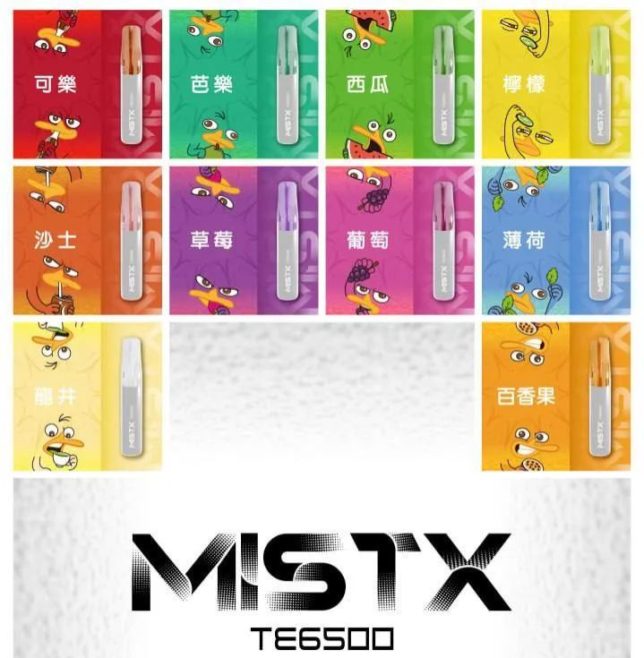 MIST X 6500口 鴨嘴獸一次性/ 抛棄式電子煙 多口味選擇 免充