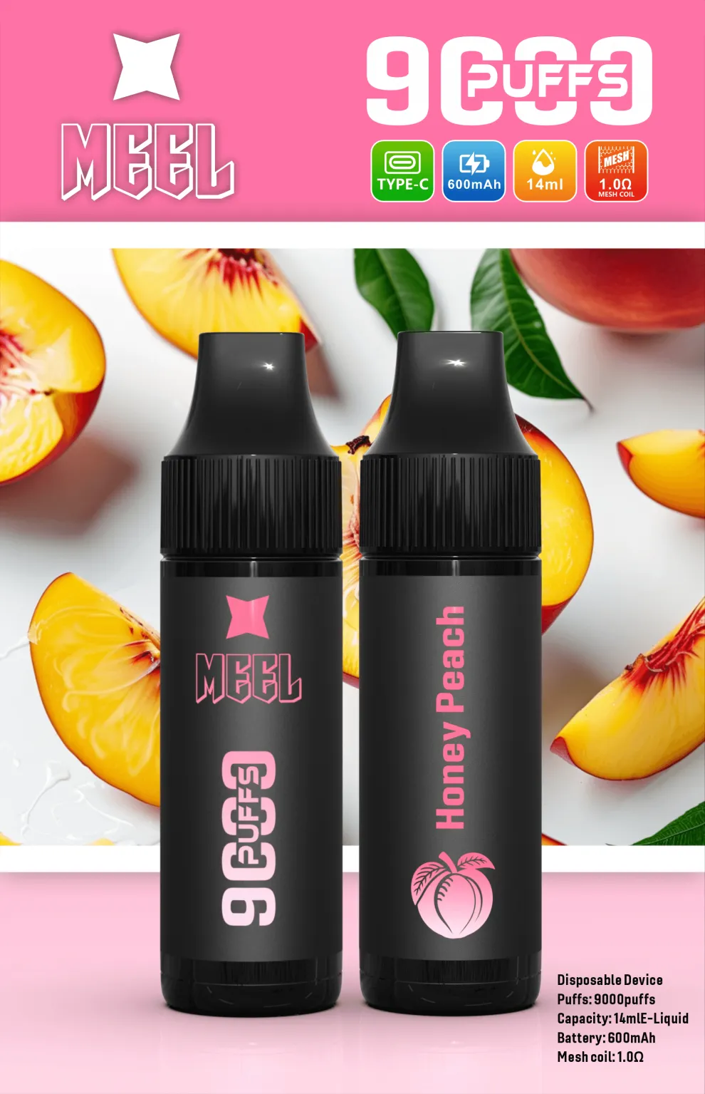 MEEL 9000口 可充電抛棄式電子煙/一次性霧化棒