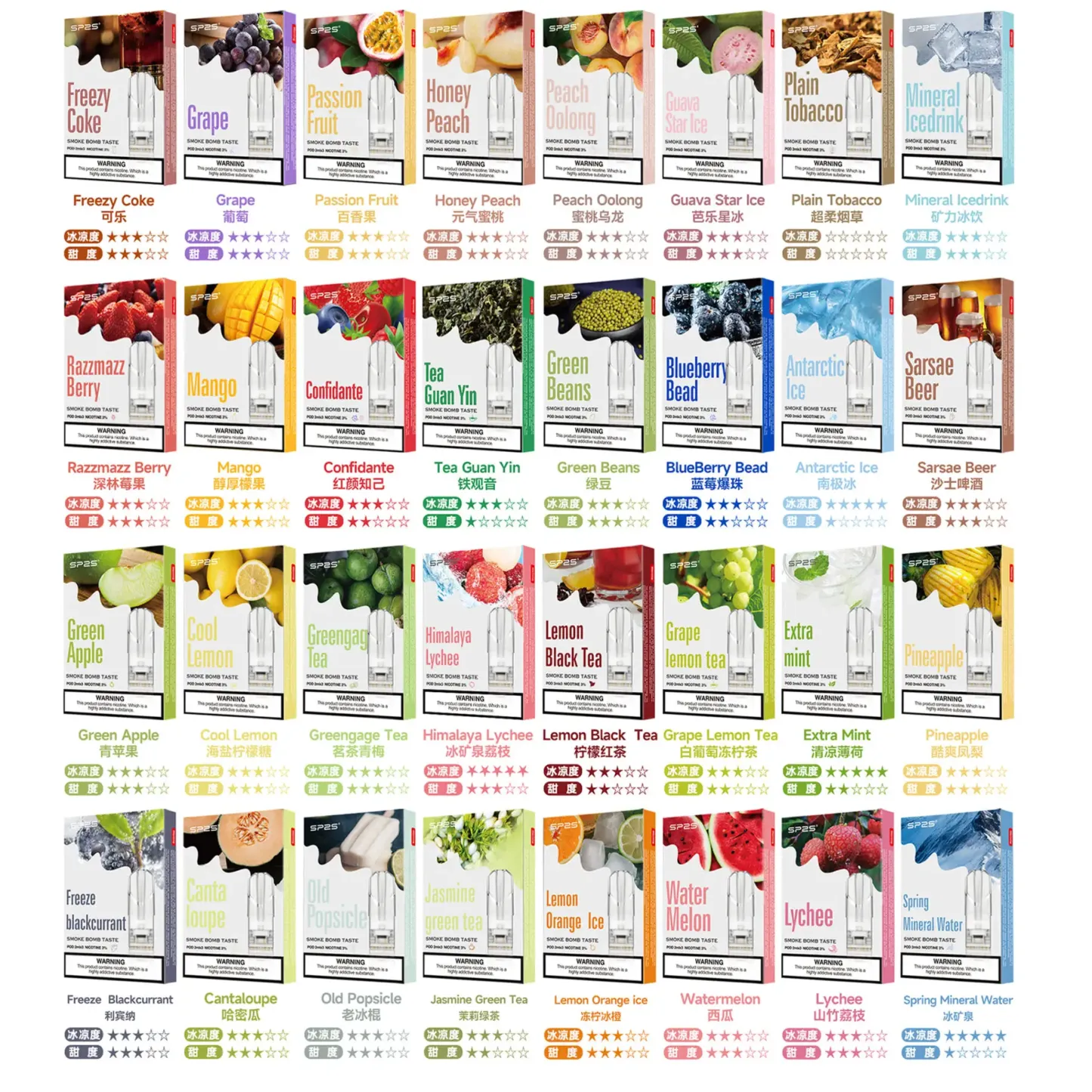 【SP2S煙彈】 通用RELX及一代電子煙主機 | 3顆裝 | 台灣正品現貨