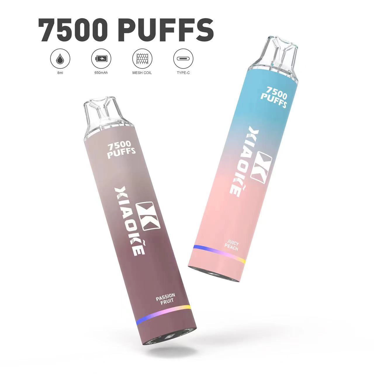 🔥新貨🔥梟客7500puff 一次性電子煙 可充電 650mAh