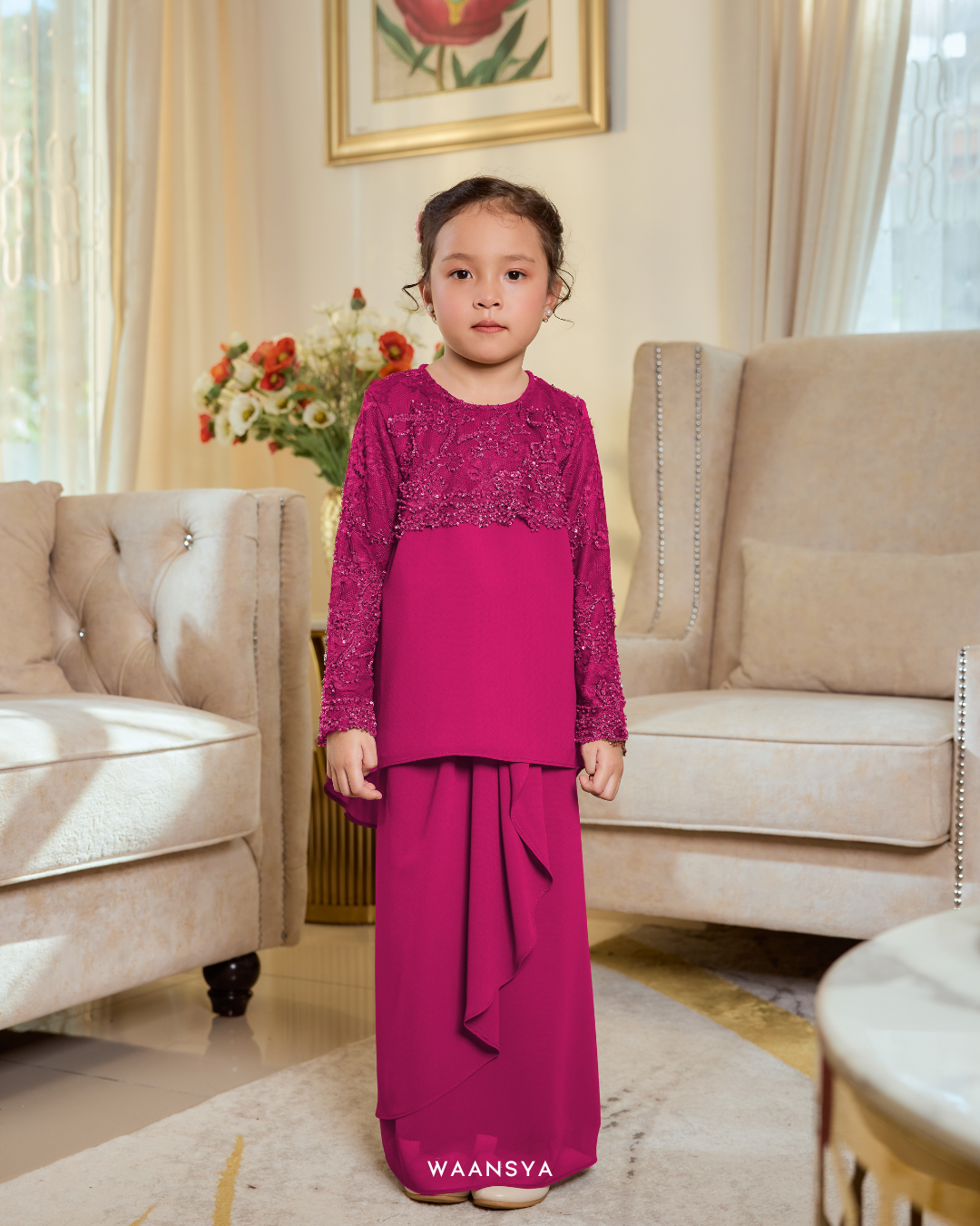 Eleanor Kids in Fuchsia Pink