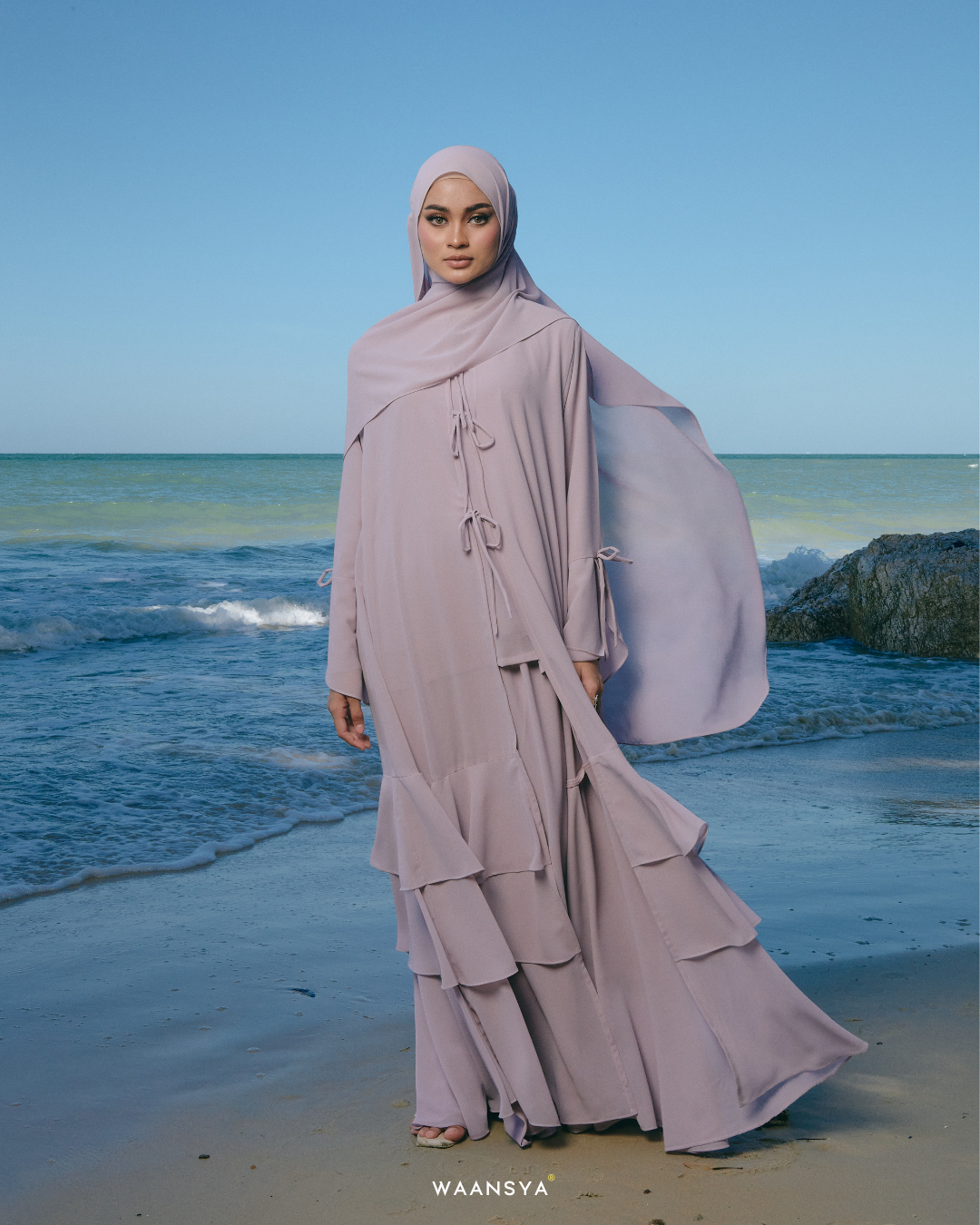 THALIA ABAYA IN LILAC