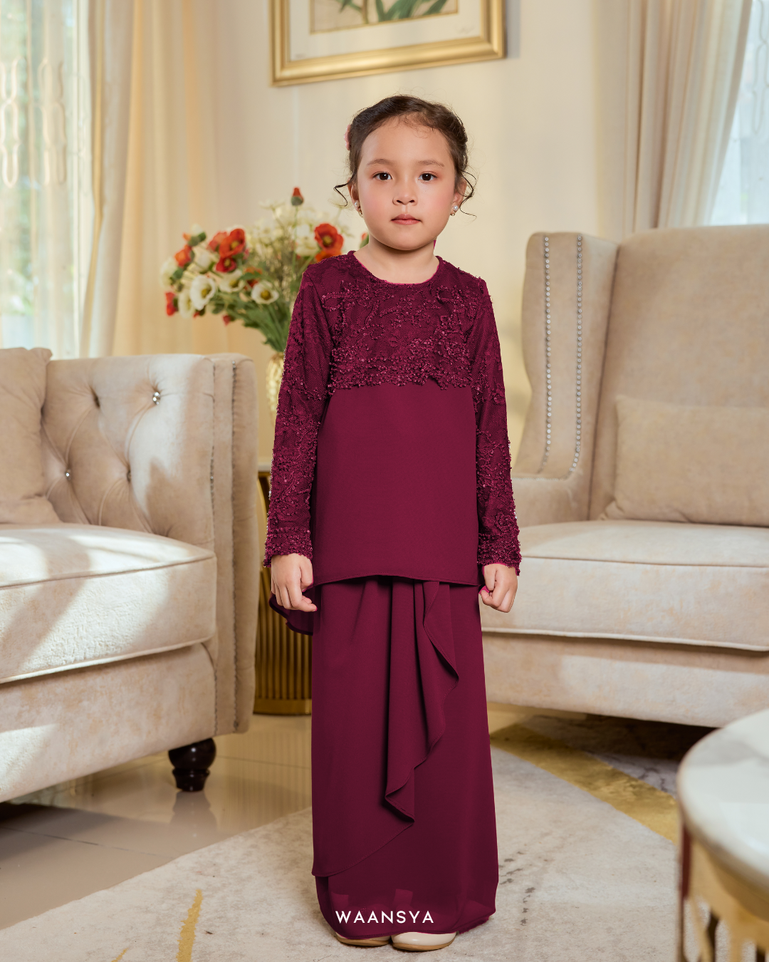 Eleanor Kids in Maroon