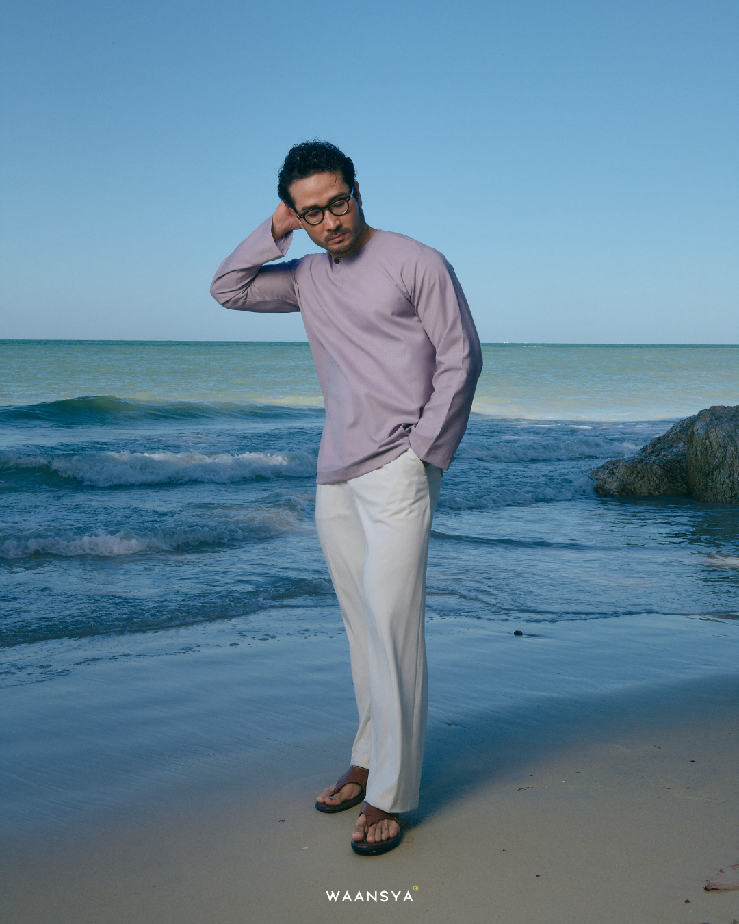 IDREES KURTA IN LILAC
