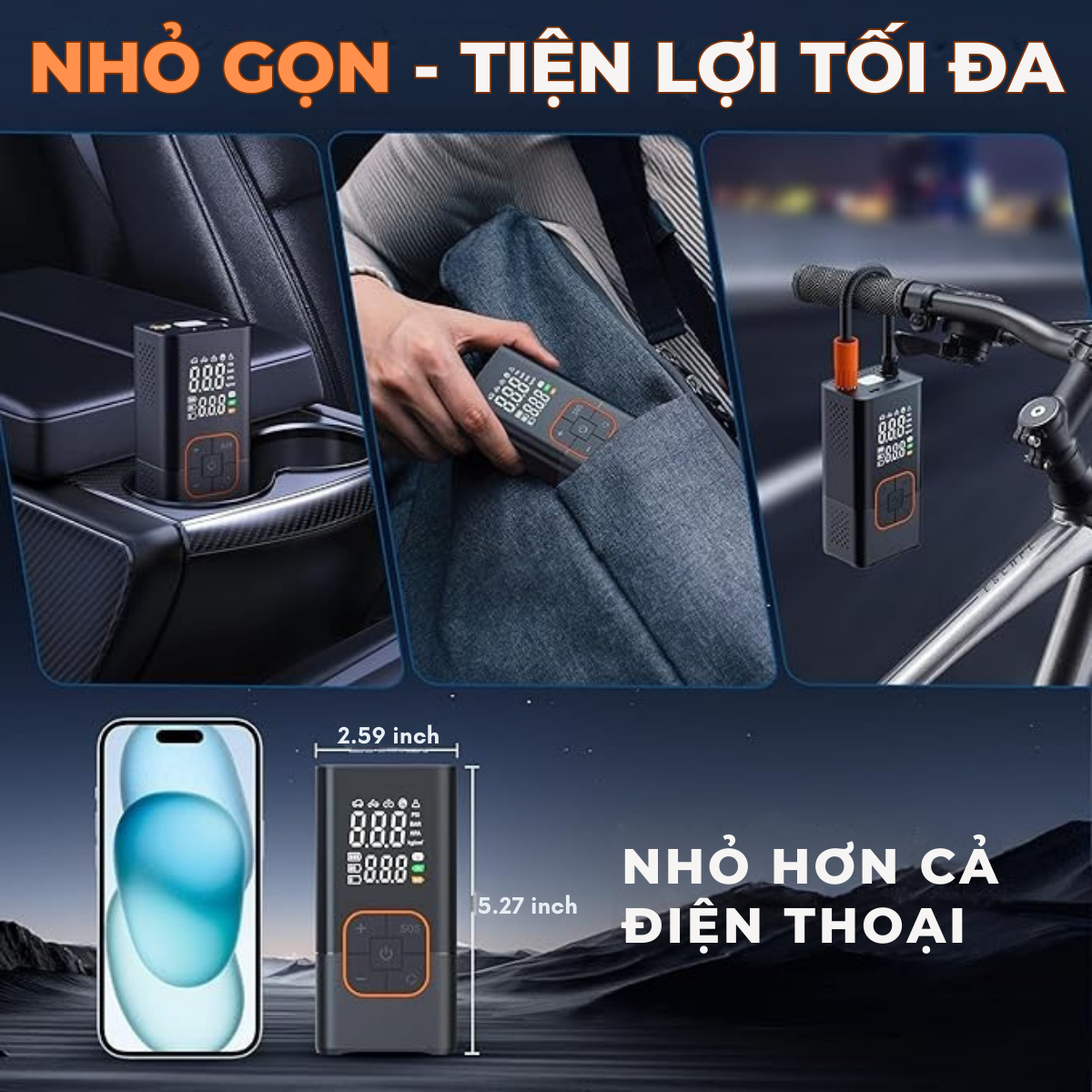 WiseZen Portable Electric Air Compressor AC01