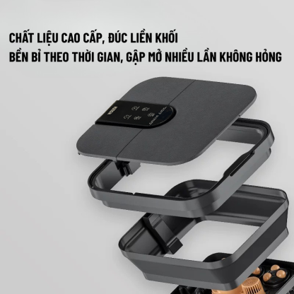 Bồn Ngâm Chân Massage Wisezen Gấp Gọn Massage Ngâm Chân Hồng Ngoại Sục Khí Con Lăn Massage Tự động
