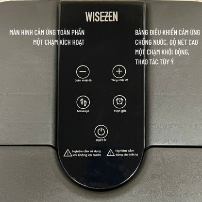 Bồn Ngâm Chân Massage Wisezen Gấp Gọn Massage Ngâm Chân Hồng Ngoại Sục Khí Con Lăn Massage Tự động