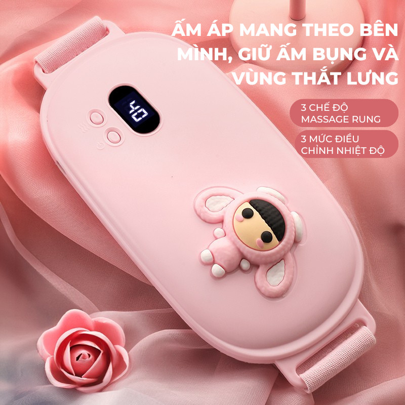 Máy Massage Bụng Kinh Wisezen Chườm Nóng Có Thể Nhanh Chóng Làm Nóng Giảm đau Bụng Kinh Cho Quà Sinh Nhật Cho Nữ