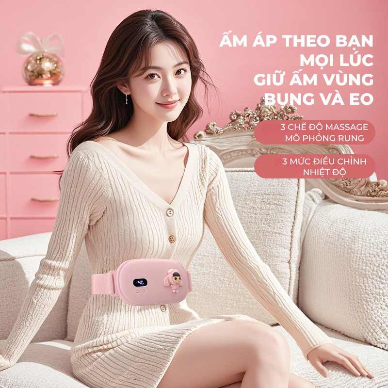 Máy Massage Bụng Kinh Wisezen Chườm Nóng Có Thể Nhanh Chóng Làm Nóng Giảm đau Bụng Kinh Cho Quà Sinh Nhật Cho Nữ