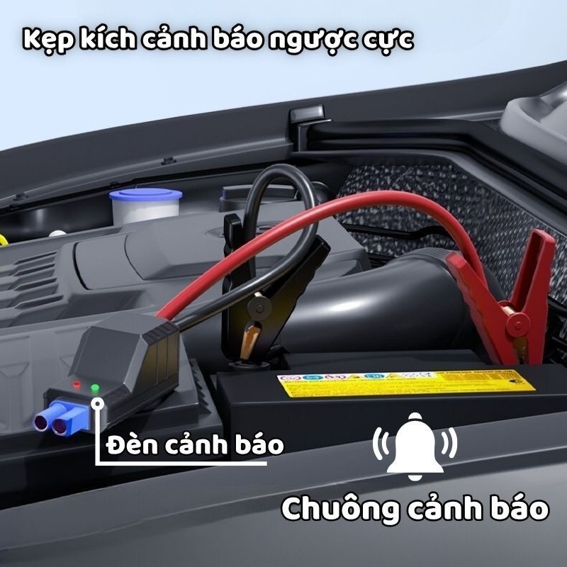 Bộ Kích Nổ Kiêm Bơm Lốp ô Tô Wisezen đa Năng Cao Cấp Kiêm Bơm Hơi Lốp Kích Bình Acquy Oto 4 Trong 1 Cho Xe 4 đến Bán Tải