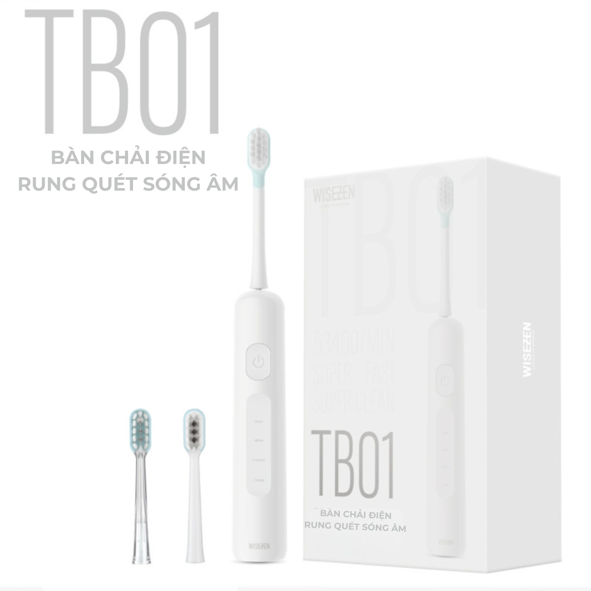 WiseZen Sonic Sweeping ELECTRIC TOOTHBRUSH TB01