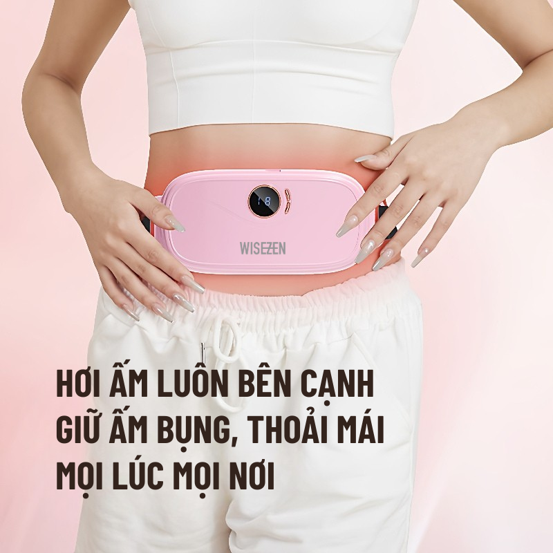Máy Massage Bụng Kinh Wisezen Chườm Nóng Có Thể Nhanh Chóng Làm Nóng Giảm đau Bụng Kinh Cho Quà Sinh Nhật Cho Nữ