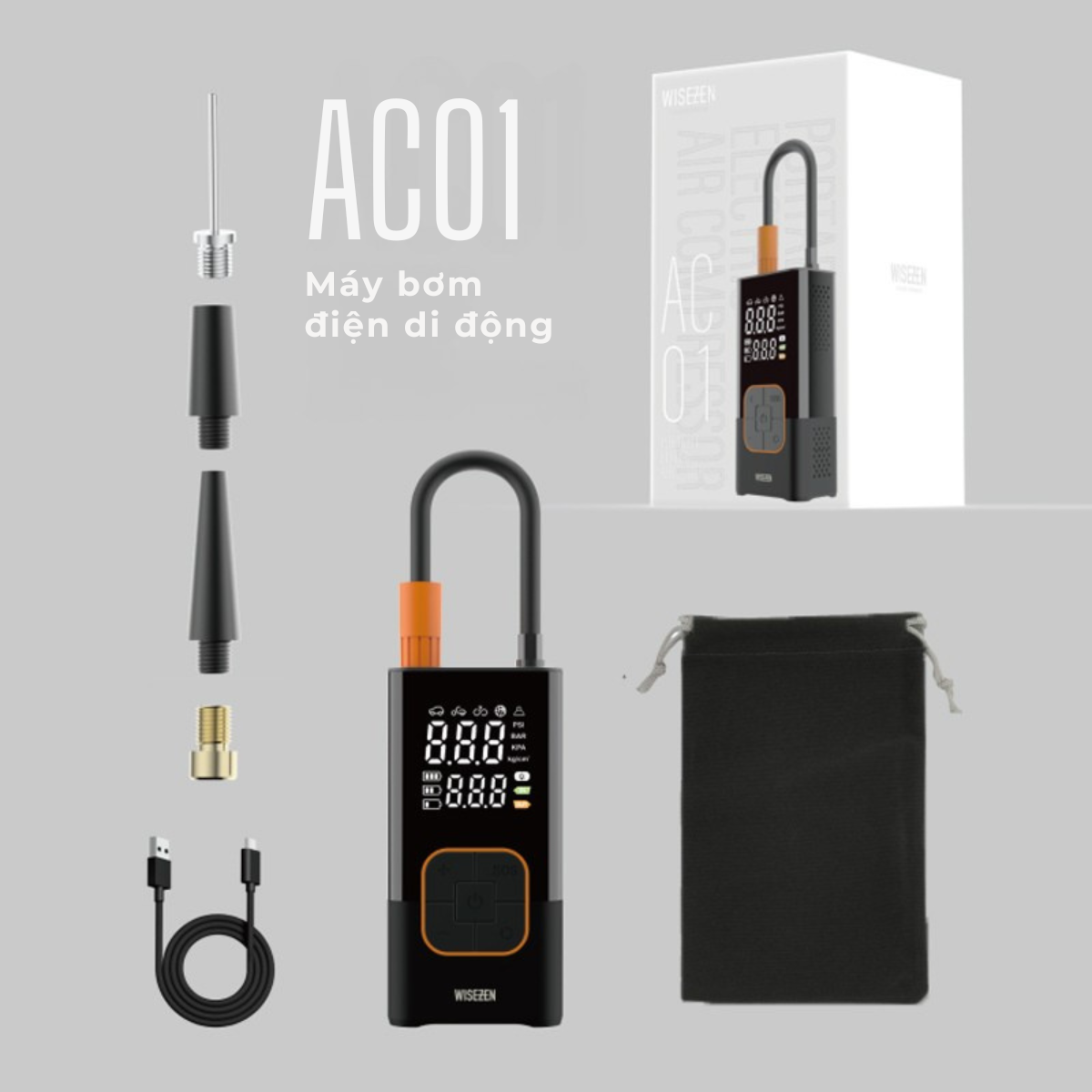 WiseZen Portable Electric Air Compressor AC01