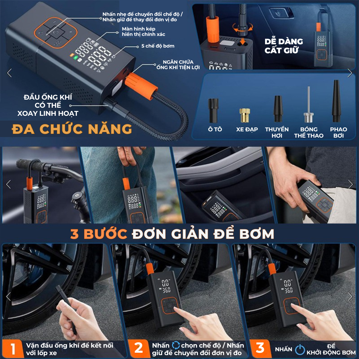 WiseZen Portable Electric Air Compressor AC01