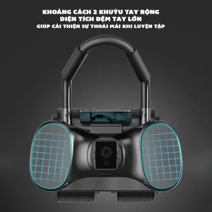 Con Lăn Tập Bụng Trợ Lực 4 Bánh Chống Đổ Có Đồng Hồ Dụng Cụ Plank Tại Nhà Thế Hệ Mới Wisezen