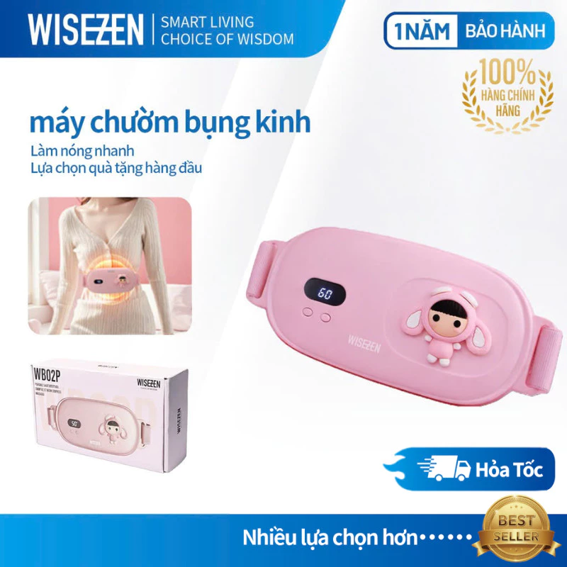 Máy Massage Bụng Kinh Wisezen Chườm Nóng Có Thể Nhanh Chóng Làm Nóng Giảm đau Bụng Kinh Cho Quà Sinh Nhật Cho Nữ