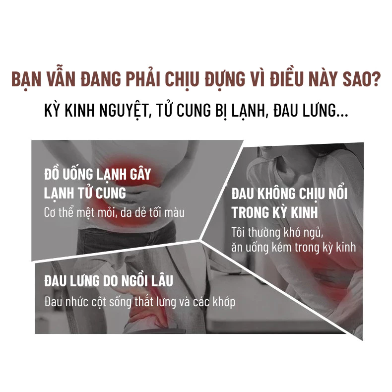 Máy Massage Chườm Bụng Kinh Kèm đai Giúp Làm ấm Giảm đau Bụng Kinh Cho Phụ Nữ đến Kỳ Wisezen Quà Sinh Nhật Cho Nữ