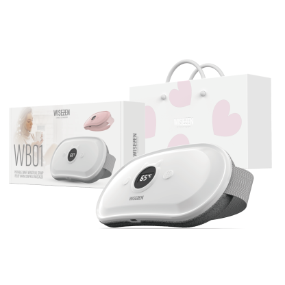 WISEZEN WB01 Máy massage bụng, thay đổi nhiệt độ linh hoạt, chườm ấm, 7 chế độ rung giúp thư giãn cơ