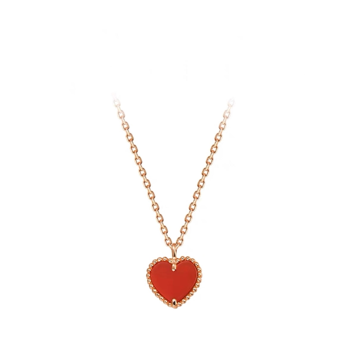 Mini Red Agate Heart