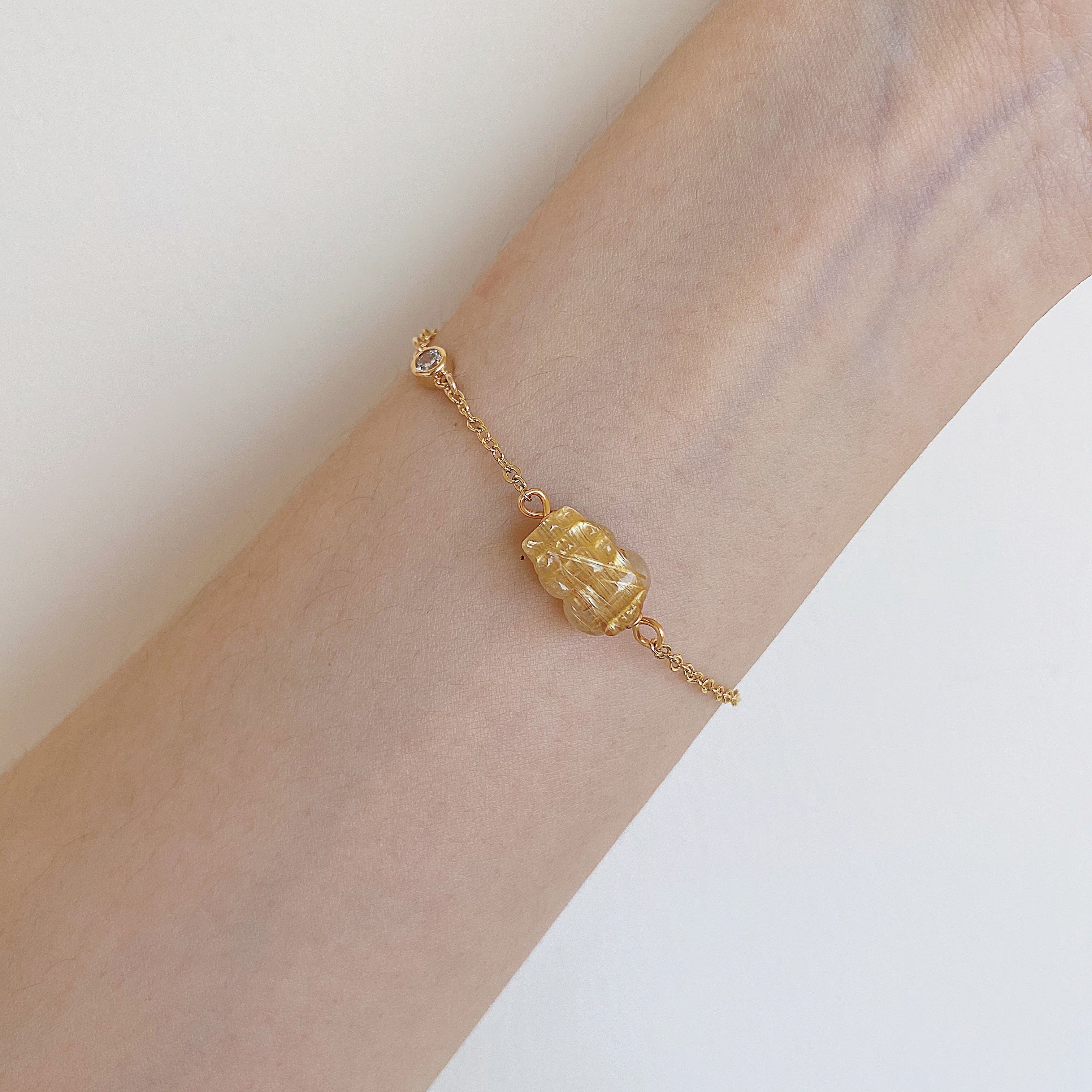 Golden Rutilated Pixiu