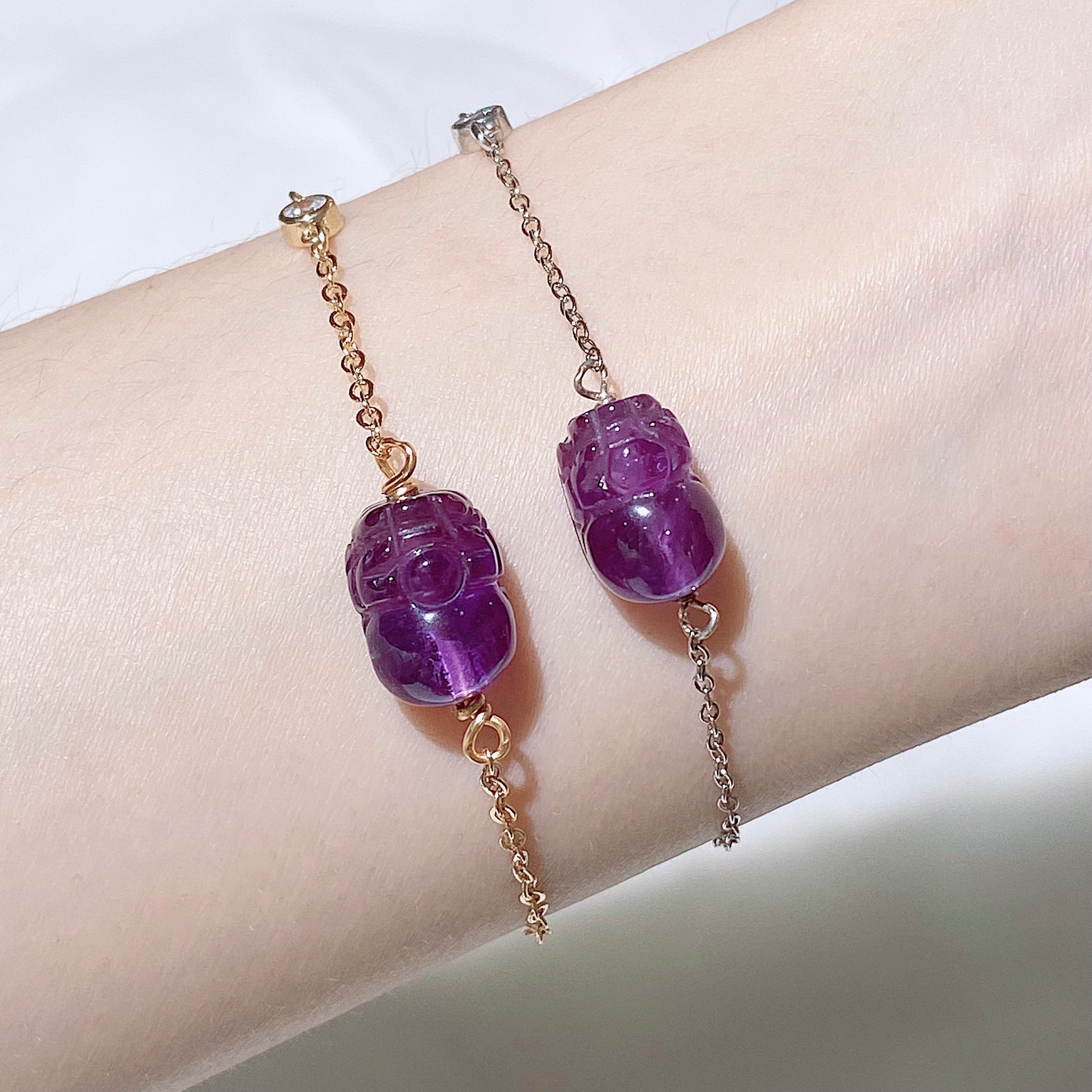 Amethyst deals pixiu bracelet